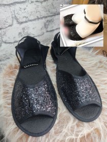 تصویر پاپوش زنانه پولکی 