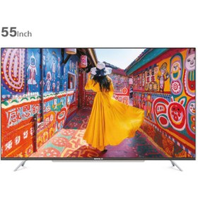 تصویر تلویزیون ال ای دی سینگل مدل 5523UCS سایز 55 اینچ Single 5523UCS LED TV 55 Inch