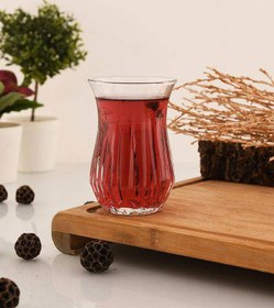 تصویر استکان کمرباریک پاشاباغچه مدل ECHO بسته ۶ عددی 