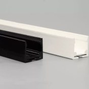 تصویر داکت آلومینیومی AluminiumDuct کرنر لاین cornerline برند LoopLight (رنگ: سفید و سیاه) 