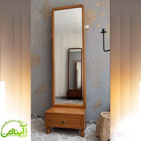 تصویر آینه قدی تک کشو - مدل مستطیل 