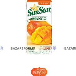 تصویر آبمیوه طبیعی انبه 200 سی سی سان استار - بازار فوری Sunstar Natural Mango Juice 200cc