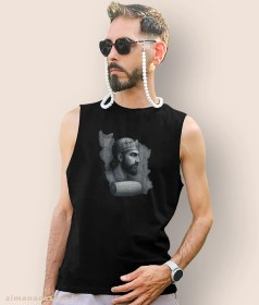 تصویر تاپ مردانه و زنانه اصیل ایرانی طرح کوروش بزرگ کد 996 