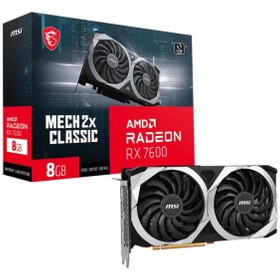 تصویر کارت گرافیک MSI Radeon RX 7600 MECH 2X CLASSIC 8G 