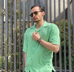 تصویر پیراهن مردانه پولو مدل PLE01 یقه انگلیسی 