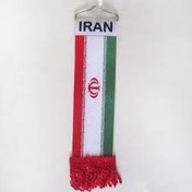 تصویر آویز تزئینی خودرو مدل JS پرچم ایران 