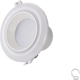 تصویر پنل LED دو رنگ ریموت دار توکار (دیمردار) 10 وات سان لوکس 