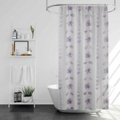 تصویر پرده حمام پیسو مدل BZ-25 سایز 180×200 سانتی متر | بنفش | 