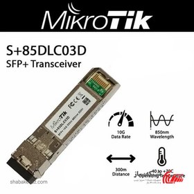 تصویر ماژول فیبر نوری میکروتیک S+85DLC03D Mikrotik S+85DLC03D Module