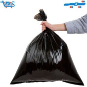 تصویر کیسه زباله فله ضخیم بدون نشتی سایز 80 در 120 بسته یک کیلو گرمی 