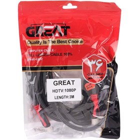 تصویر کابل GREAT HDMI GR-3M 