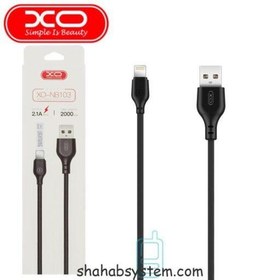 تصویر کابل شارژ آیفونی XO NB8 Lightning Cable 2.1A 1m 