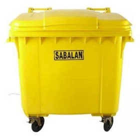 تصویر سطل زباله پلاستیکی مخزن پلی اتیلن 1100 لیتری چرخ دار ا bucket1100 litr bucket1100 litr