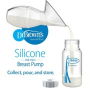 تصویر شیردوش دستی تمام سیلیکونی دکتر براون Dr browns 