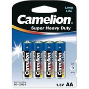 تصویر باتری قلمی کملیون مدل Super Heavy Duty بسته 4 عددی Camelion Super Heavy Duty AA Battery Pack of 4