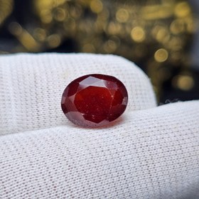 تصویر نگین سنگ طبیعی گارنت معدنی کد 35492 