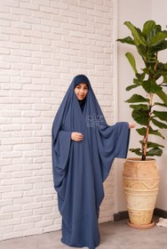 تصویر چادر یاسمین آبی کد10 