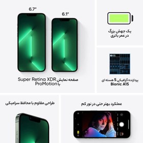 تصویر گوشی موبایل اپل مدل iPhone 13 Pro Max A2644 دو سیم‌ کارت ظرفیت 256 گیگابایت و رم 6 گیگابایت - نات اکتیو مشکی گوشی موبایل دو سیم اپل مدل iPhone 13 Pro Max A2644 ظرفیت 256GB مشکی