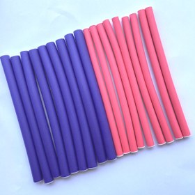 تصویر لوله فرکننده ( بيگودي فومي ) ميکس بزرگ و کوچک 18 عددي 