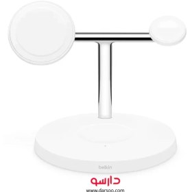 تصویر شارژر وایرلس اپل Apple Belkin boost charge pro 3-in-1 