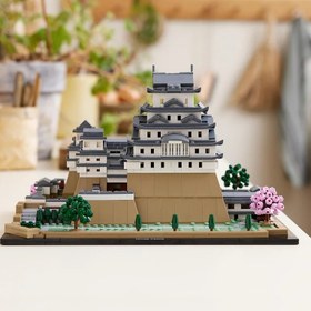 تصویر لگو سری معماری مدل قلعه تاریخی هیمجی ژاپن ۲۱۰۶۰ - LEGO Architecture Architectural Landmarks Collection, Himeji Castle 21060 ۲۱۲۵ قطعه