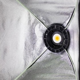 تصویر ویدیو لایت مدل KY-BK1201 توان ۳۰۰ وات با پایه و سافت باکس 