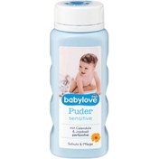 تصویر پودر بچه پوست حساس بیبی لاو babylove ا babylove powder for sensitive skin 100g babylove powder for sensitive skin 100g