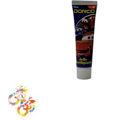 تصویر خمیر دندان ژله‌ای کودک دورکو با طرح ماشین‌ها مناسب کودکان بالای ۳ سال 