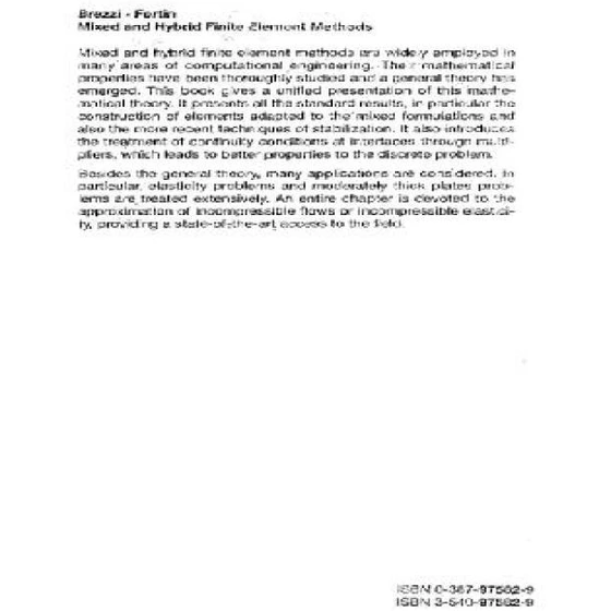  mixed and hybrid finite element methods 