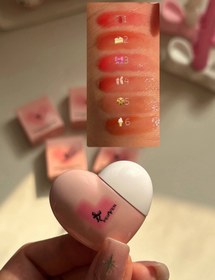 تصویر لیپگلاس قلبی پاپیونی 