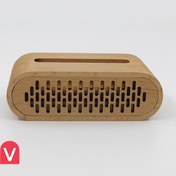 تصویر استند اسپیکر چوبی موبایل تقویت صدای ۳۰ درصدی 