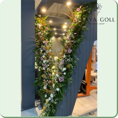 تصویر ریسه گل دیواری 