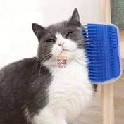 تصویر برس و ماساژور گربه قابل اتصال به اشیاء 