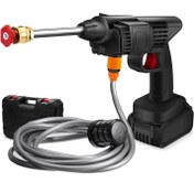 تصویر کارواش شارژی برند MDHl سه حالته 48 ولت تک باتری MDHL Portable carwash 48v
