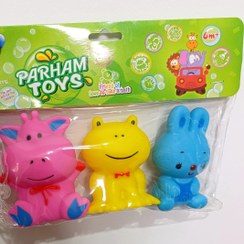 تصویر اسباب بازی نوزاد تاتی ۳ عددی|سیسمونی شیدا 