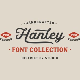 تصویر دانلود مجموعه فونت های انگلیسی Hanley Fonts 