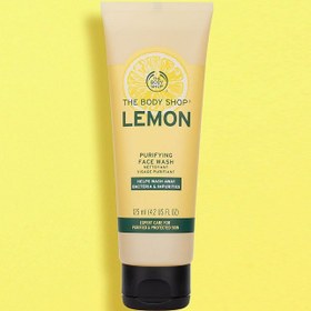 تصویر ژل شستشو لیمو جمع كننده منافذ بادی شاپ THE BODY SHOP LEMON PURIFYING 