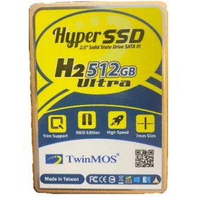 تصویر اس اس دی اینترنال توین موس ظرفیت 512 گیگابایت SSD SATA TWINMOS 512GB 