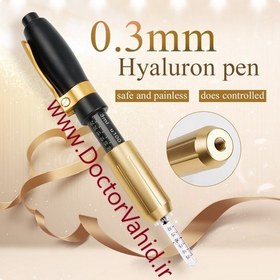 تصویر هیالورون پن مشکی طلایی Hyaluron pen made in usa