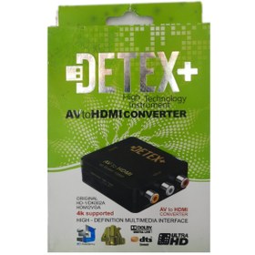 تصویر تبدیل AV (سه فیش) به DETEX+ HDMI 