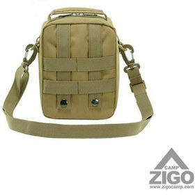 تصویر کیف کمری و دوشی بزرگ تاکتیکال ا Tactical waist bag and large douche Tactical waist bag and large douche