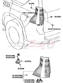 تصویر چراغ جلو راست ( تویوتا , پرادو ) 