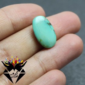 تصویر نگین فیروزه سبز نیشابوری اصل خوشرنگ کد N_2095 