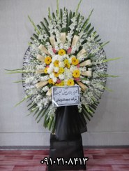 تصویر تاج گل ترحیم کلاسیک مدل ۱۰۸۱ 
