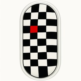 تصویر سینی بیضی طرح شطرنجی 