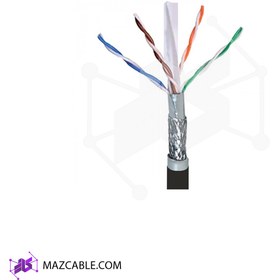 تصویر کابل شبکه CAT6 SFTP LSZH نگزنس با تست فلوک 