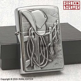 تصویر فندک زیپو مدل 24879 طرح کابوی 