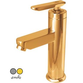 تصویر شیر روشویی شیبه مدل روژان - استاندارد / طلایی ا Shibeh Pillar Mixer Tap Shibeh Pillar Mixer Tap