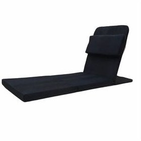 تصویر بلوک یوگا مشکی صندلی مراقبه با کوسن دوگانه REMEGE 