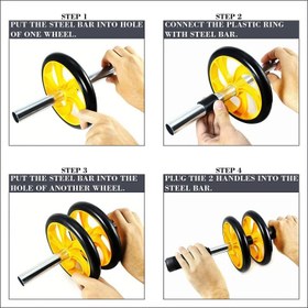 تصویر چرخ تقویت شکم | مدل AB WHEEL AA 